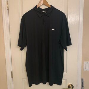 Nike Dri-fit Golf Shirt Black Men's XXL
